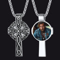 Personalized Celtic Cross Pendant Necklace With Picture