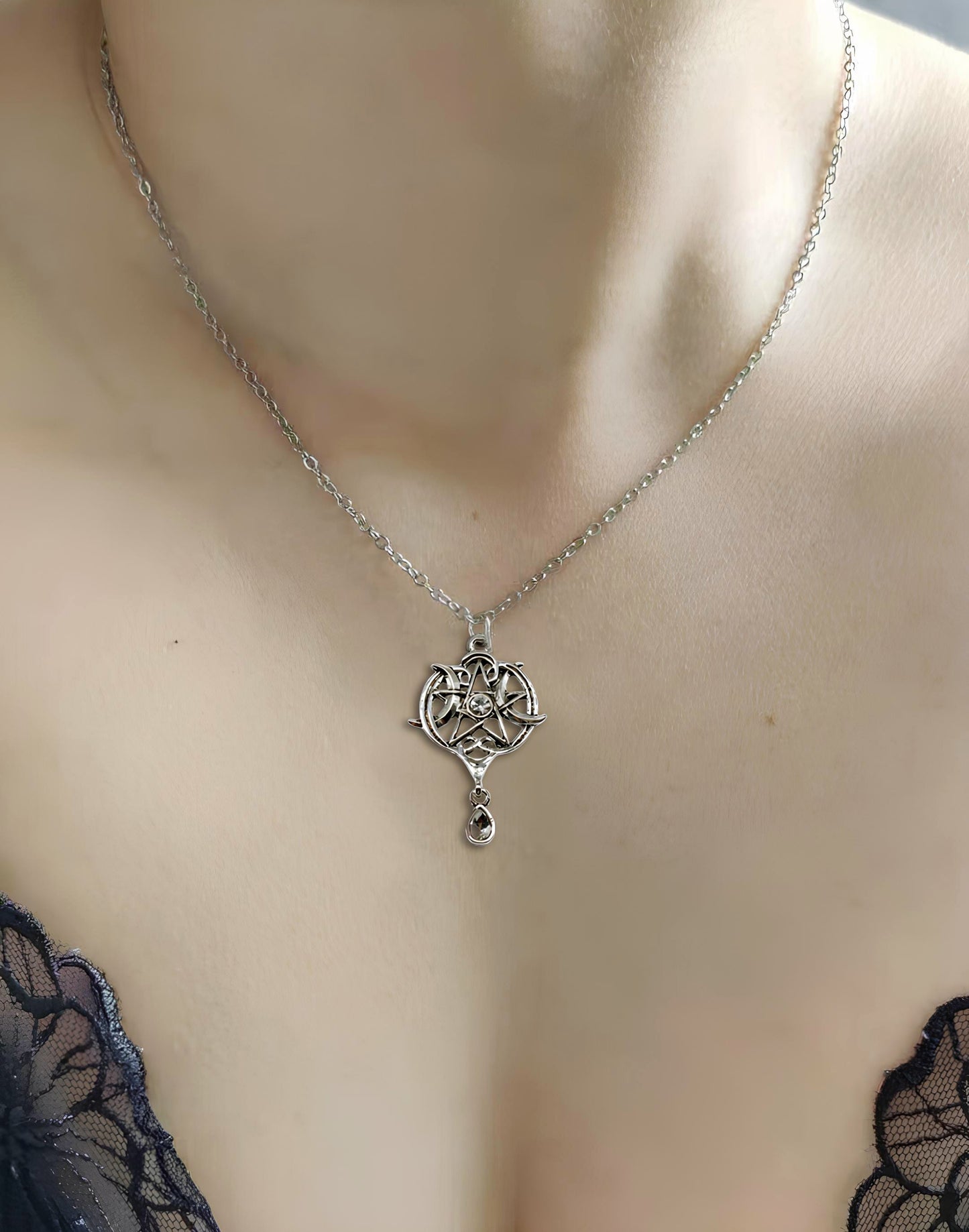 Goddess Protection Pentacle Necklace