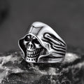 Gothic Grim Reaper Skull Ring for in Stainless Steel