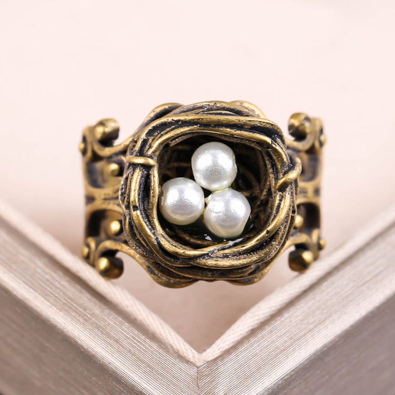 Bird Eggs in the Nest Ring