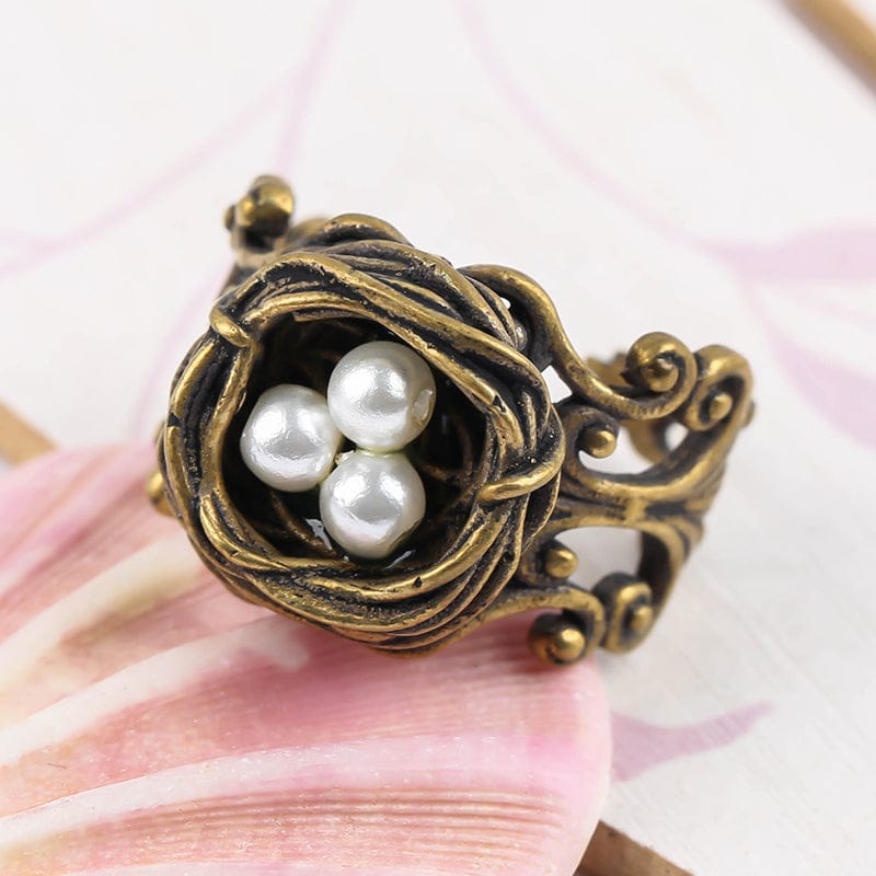 Bird Eggs in the Nest Ring