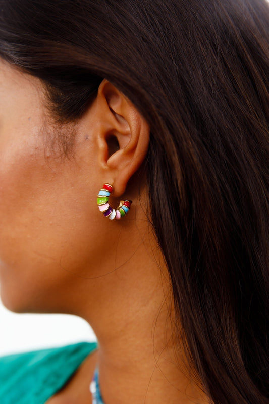 18k Gold Plated Ribbon Earrings