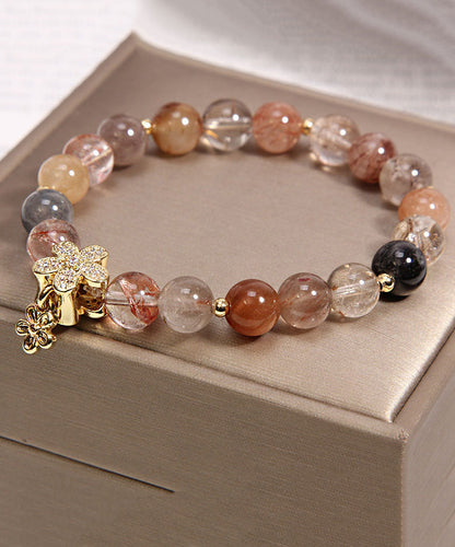 Handmade Multicolour Crystal Zircon Charm Bracelet
