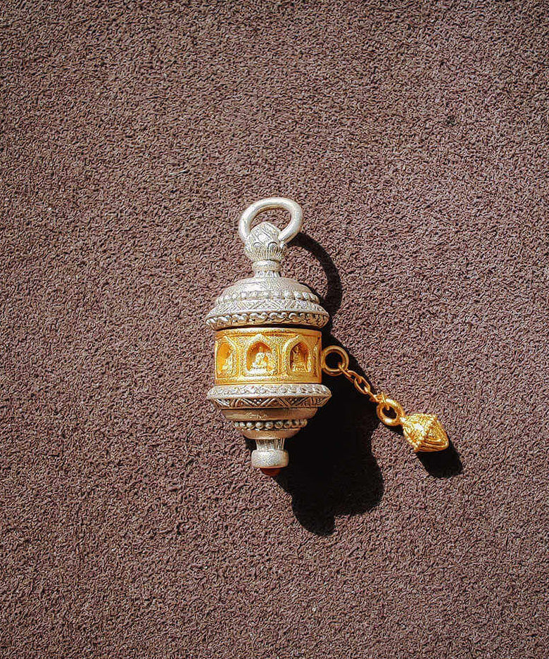 Handmade Original Design Silver Gilding Eight Guardian Pendant Necklace