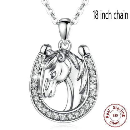Sterling Silver Horse Necklace
