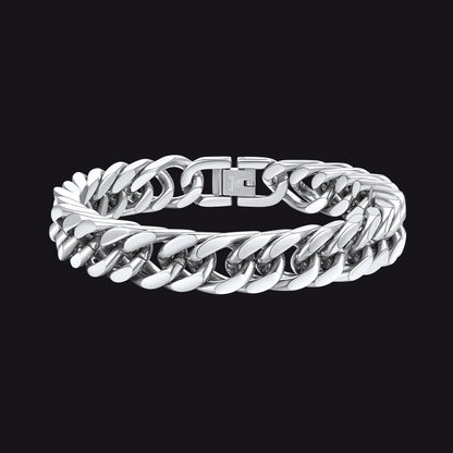 Thick Cuban Link Bracelet for in Stainless Steel