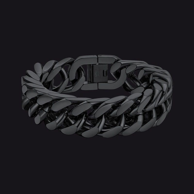 Thick Cuban Link Bracelet for in Stainless Steel