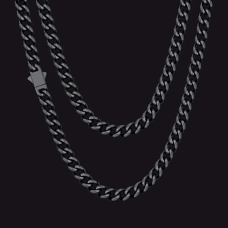 Hip Hop Cuban Chain Necklace for Huasband Boyfriends Gift 6/9/12mm Width