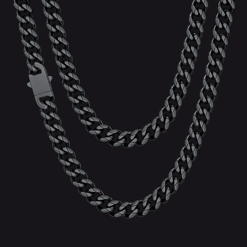 Hip Hop Cuban Chain Necklace for Huasband Boyfriends Gift 6/9/12mm Width