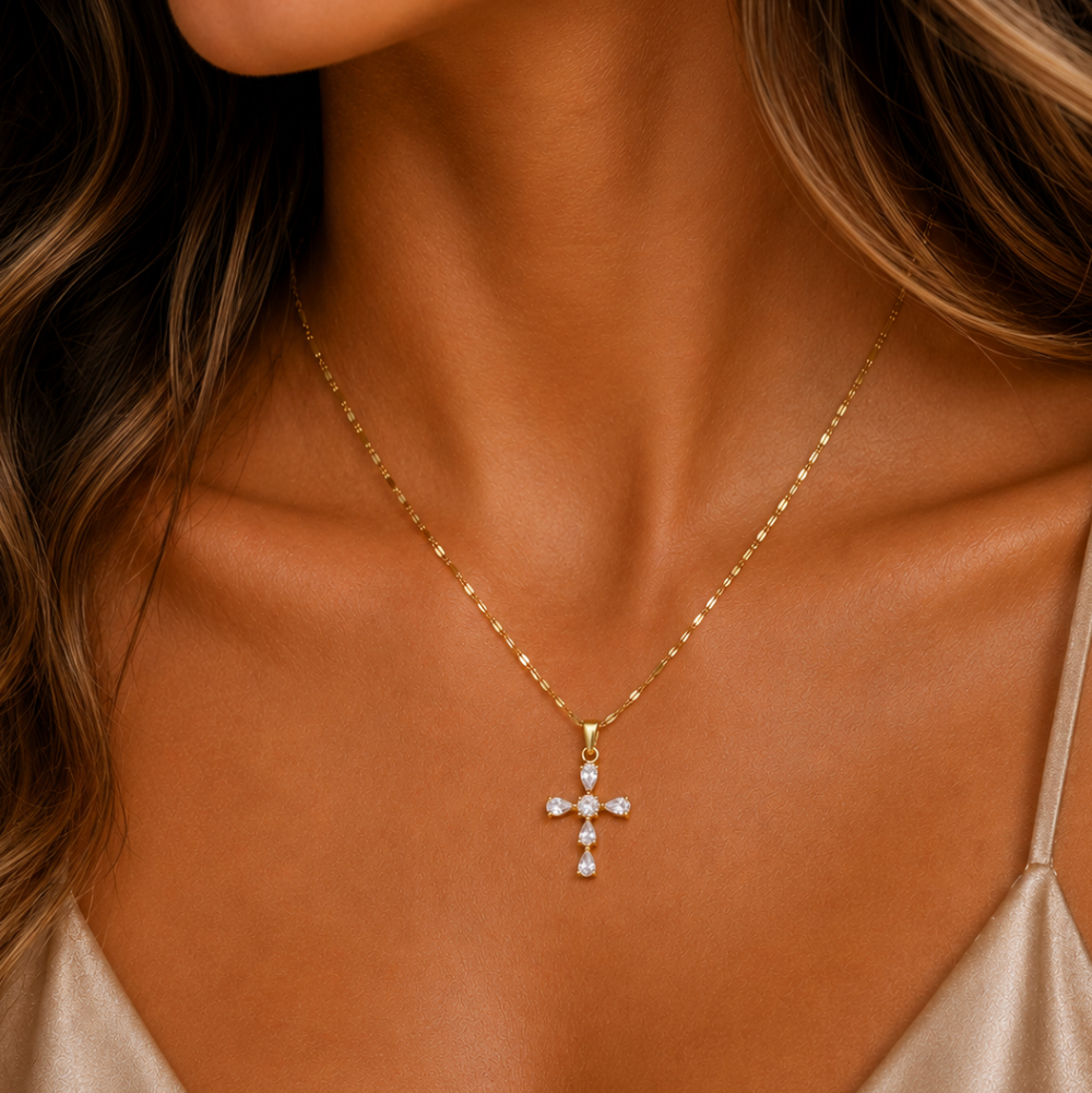 "hope" Cross Necklace