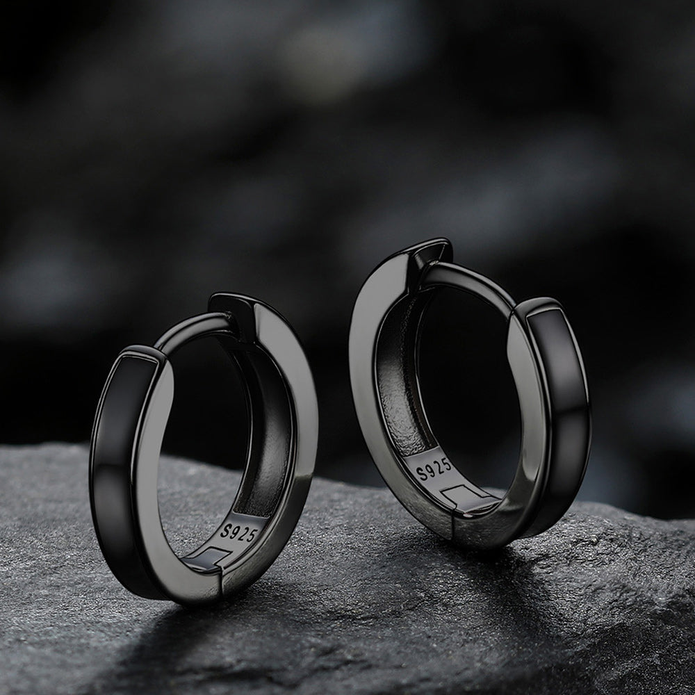 Huggie Hoop Earrings for & ��� 925 Sterling Silver, 10mm