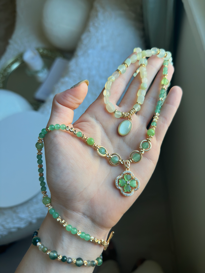 Aventurine Gemstone Bead Necklace