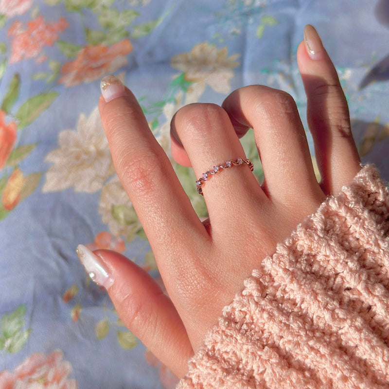 Pink Wave Ring