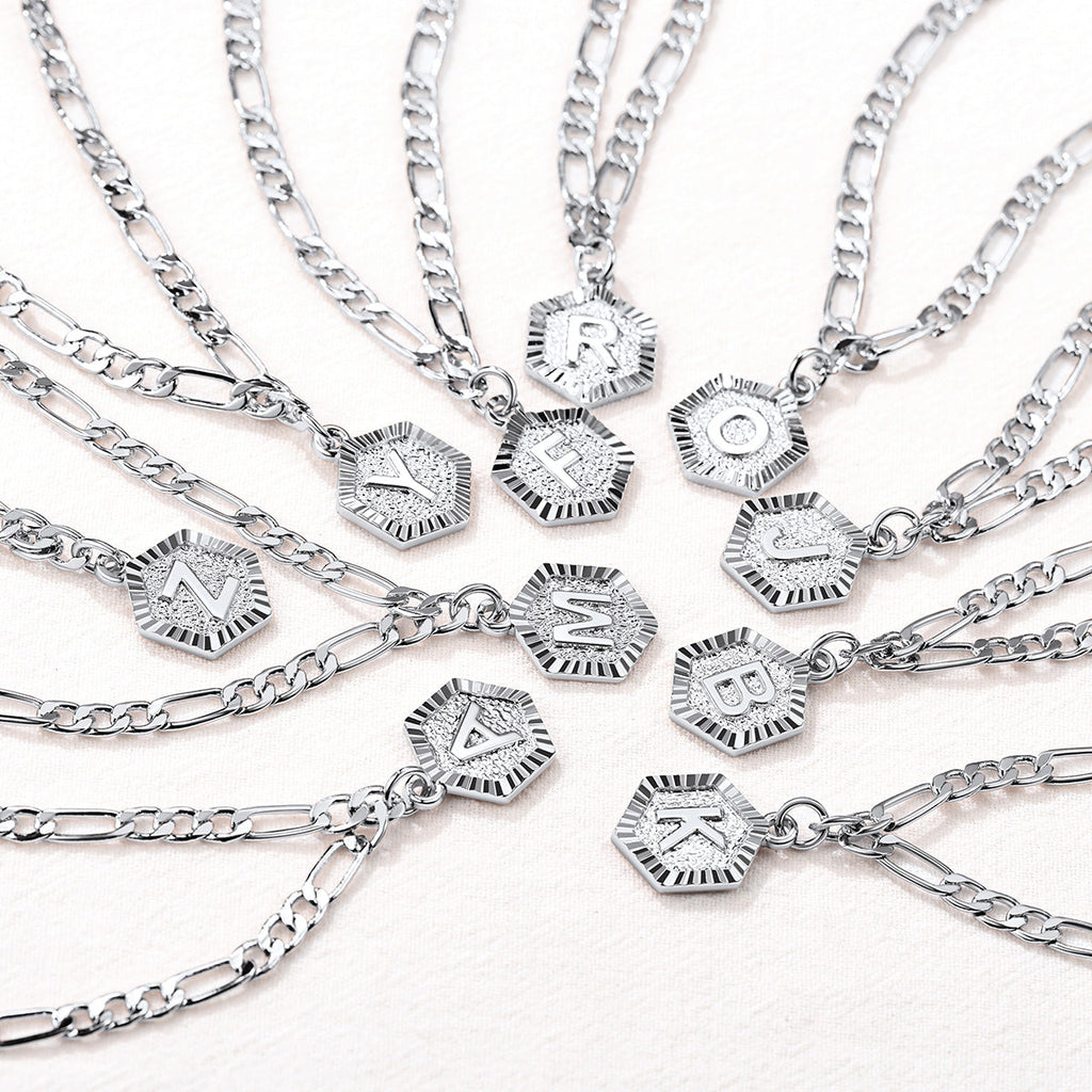 Custom Initial Figaro Link Anklet for