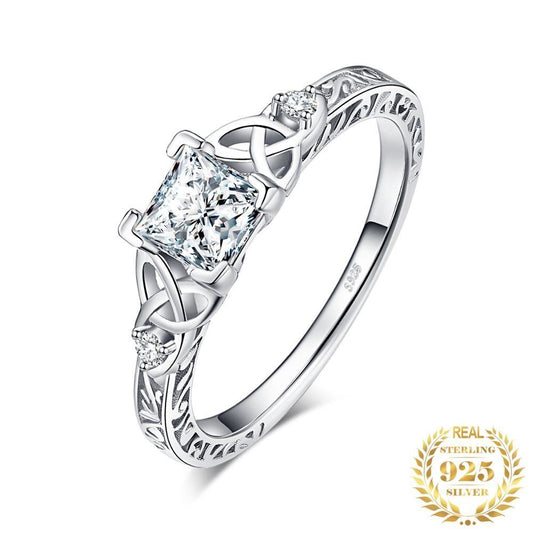 Celtic Knot Princess Silver Ring