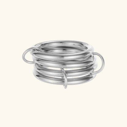 Alexandria Two-tone Stacked Ring
