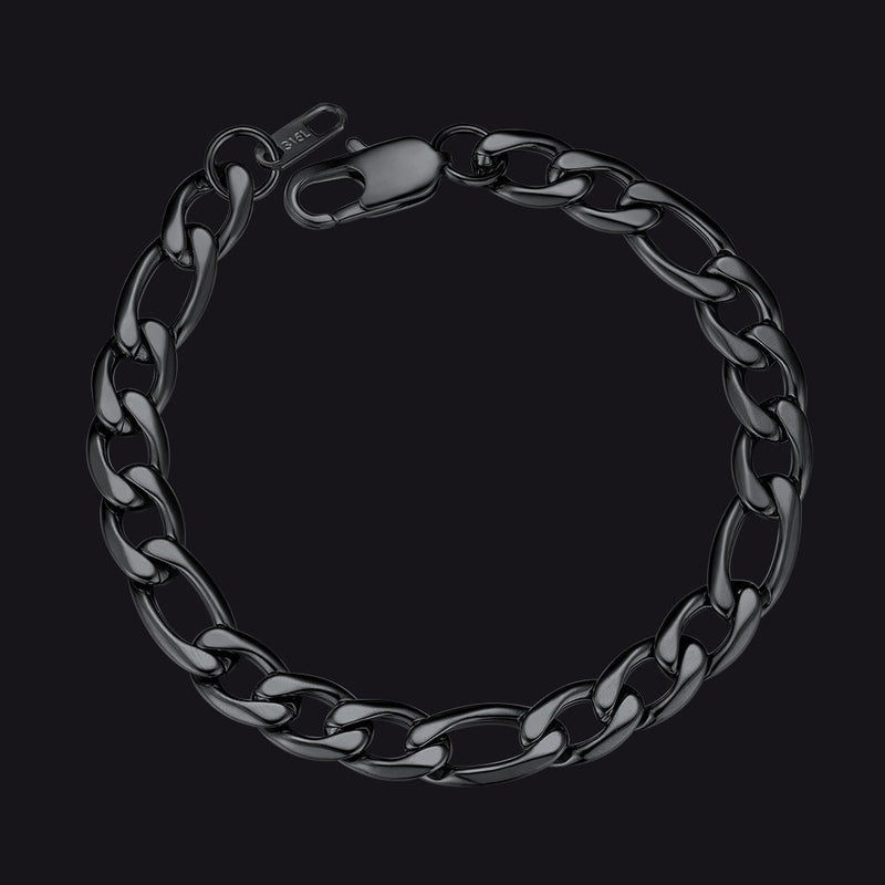 Figaro Link Bracelet for in Stainless Steel