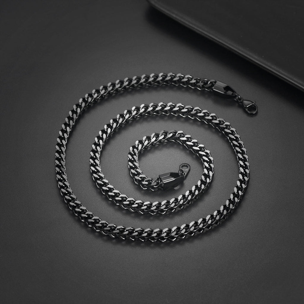 Franco Chain Link Stainless Steel Necklace for