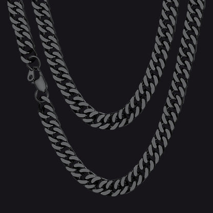 Miami Cuban Link Chain Necklace With Gift Crad for Him