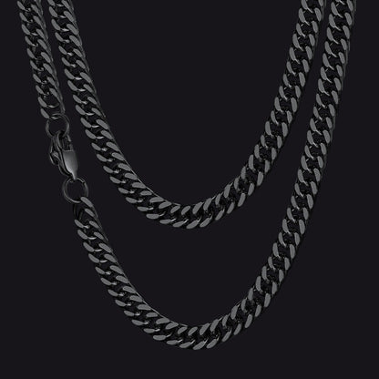 Miami Cuban Link Chain Necklace With Gift Crad for Him