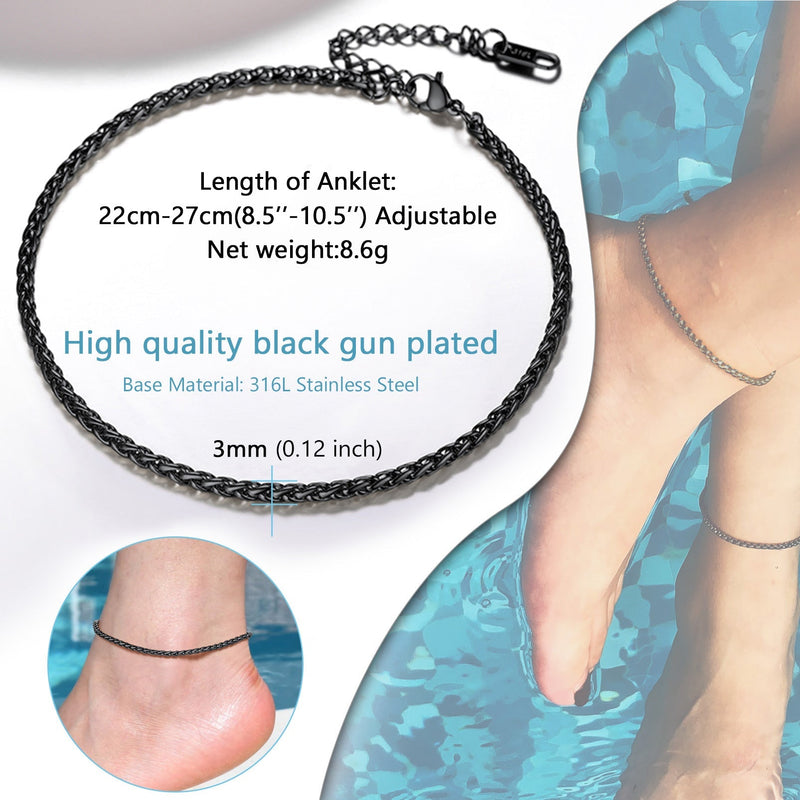 Stainless Steel Chain Anklets for