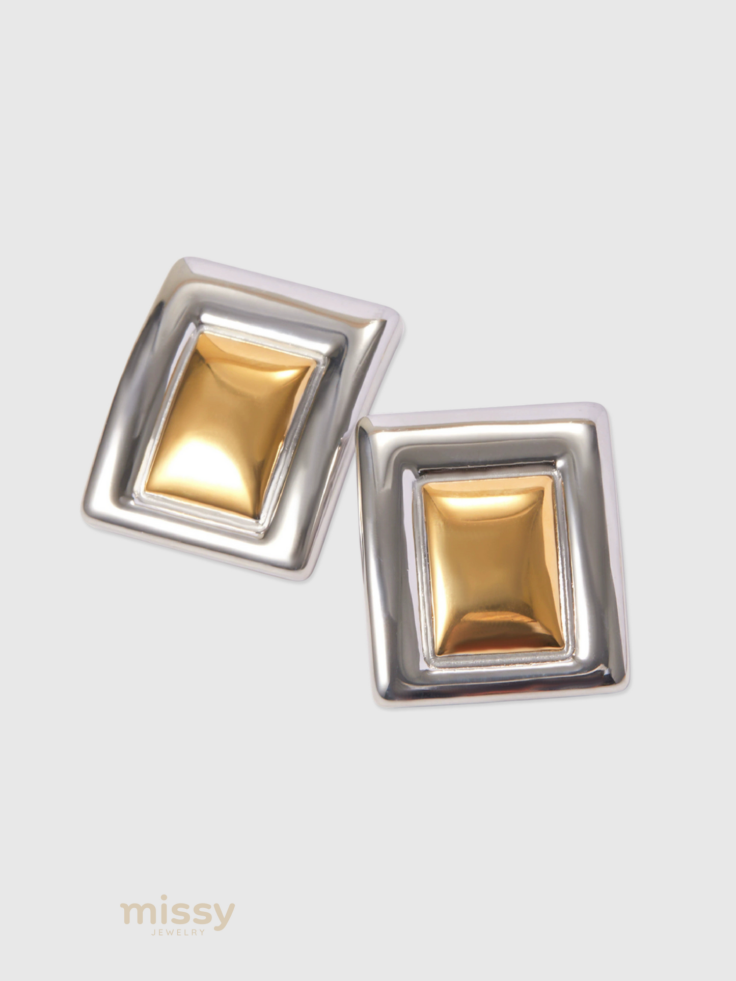 Ailynn Geometric Color Block Earrings
