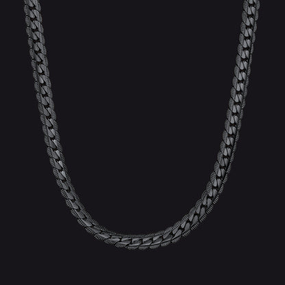 6mm Curb Chain Necklace in Stainless Steel for