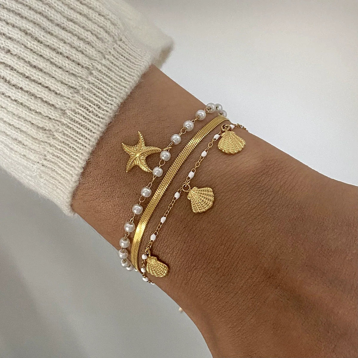 Coastal Charm 3-piece Bracelet Set
