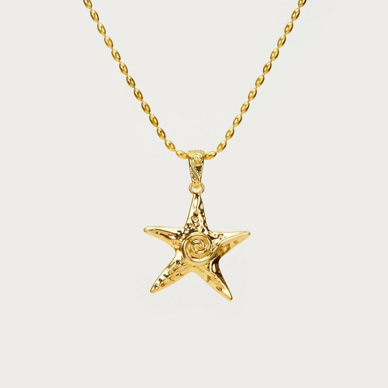 Starfish Pendant Necklace Set