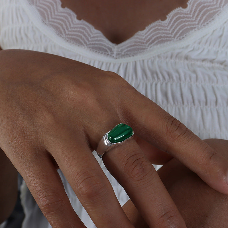 Boston Irregular Emerald Ring