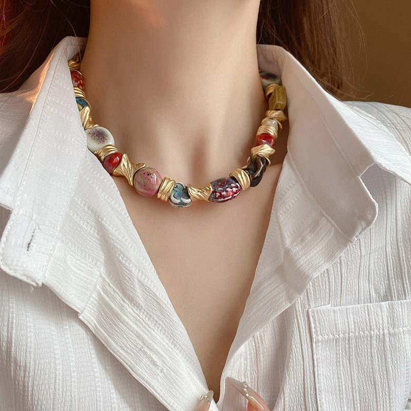 Valerie Ceramic Beaded Necklace
