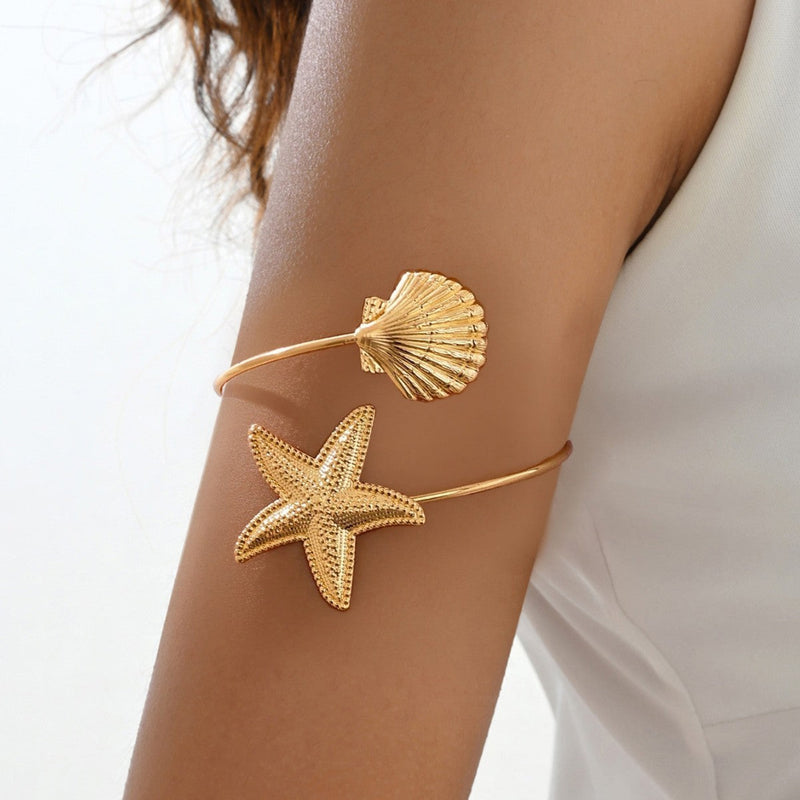 Teigan Starfish Shell Arm Cuff