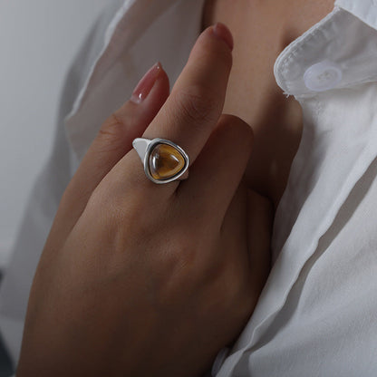 Addie Triangle Gemstone Ring