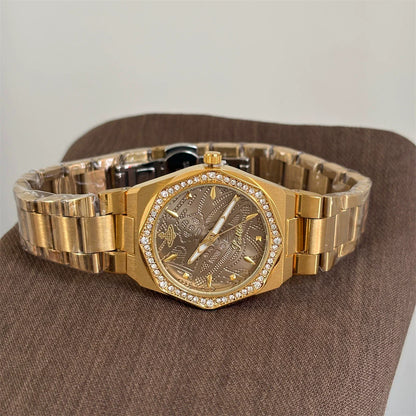 Embossed Dial Bracelet Watch