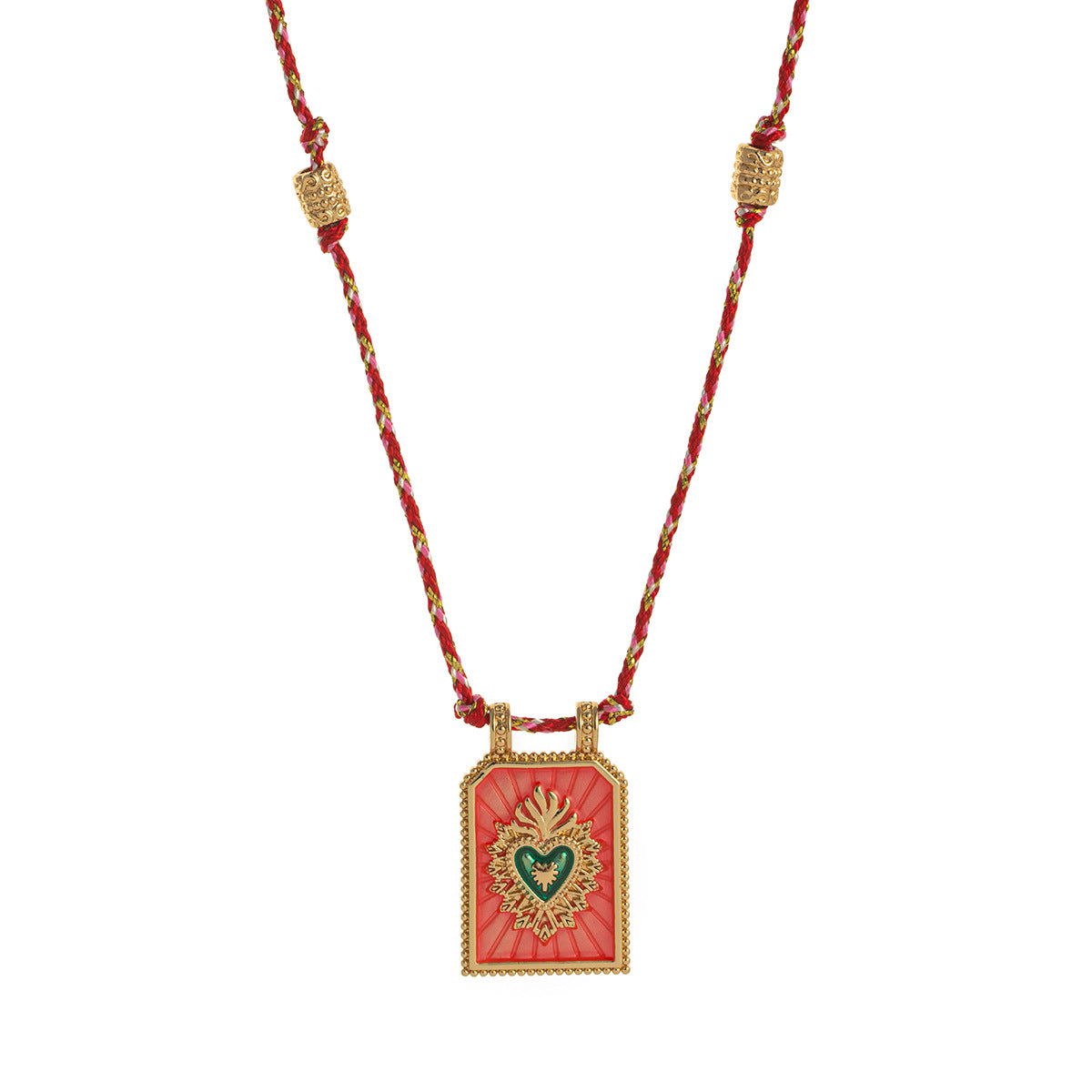 Color Cord Pendant Necklace