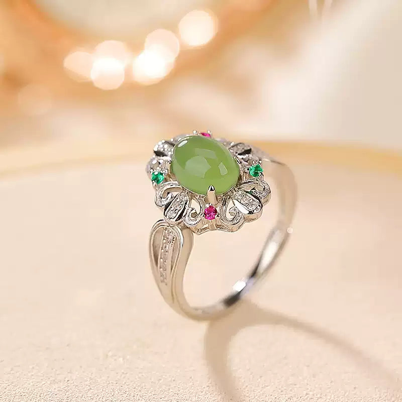 Evie Jade Bloom Cocktail Ring