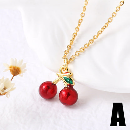 Karol Cherry Pendant Necklace
