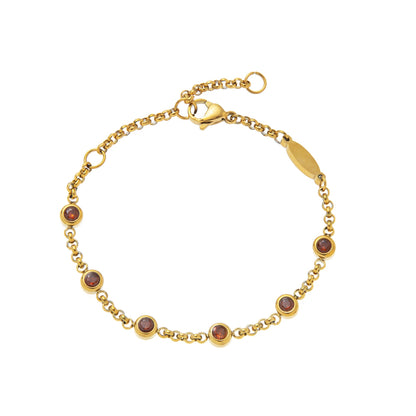 Hasset Minimal Birthstone Bracelet
