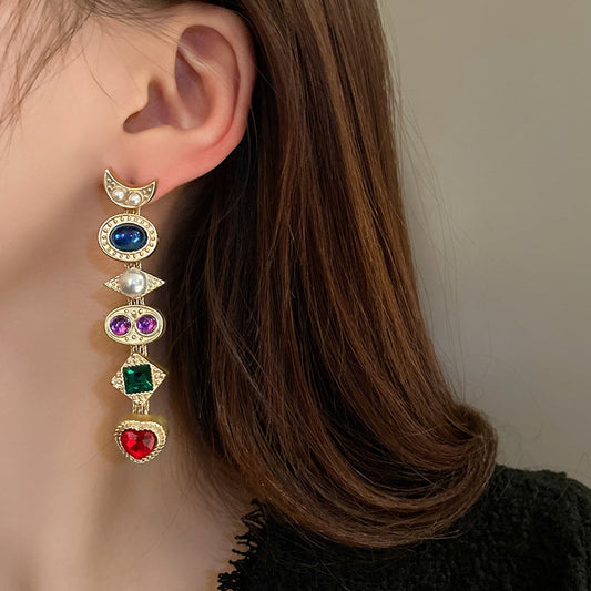 Adele Gemstone Necklace & Earrings Set