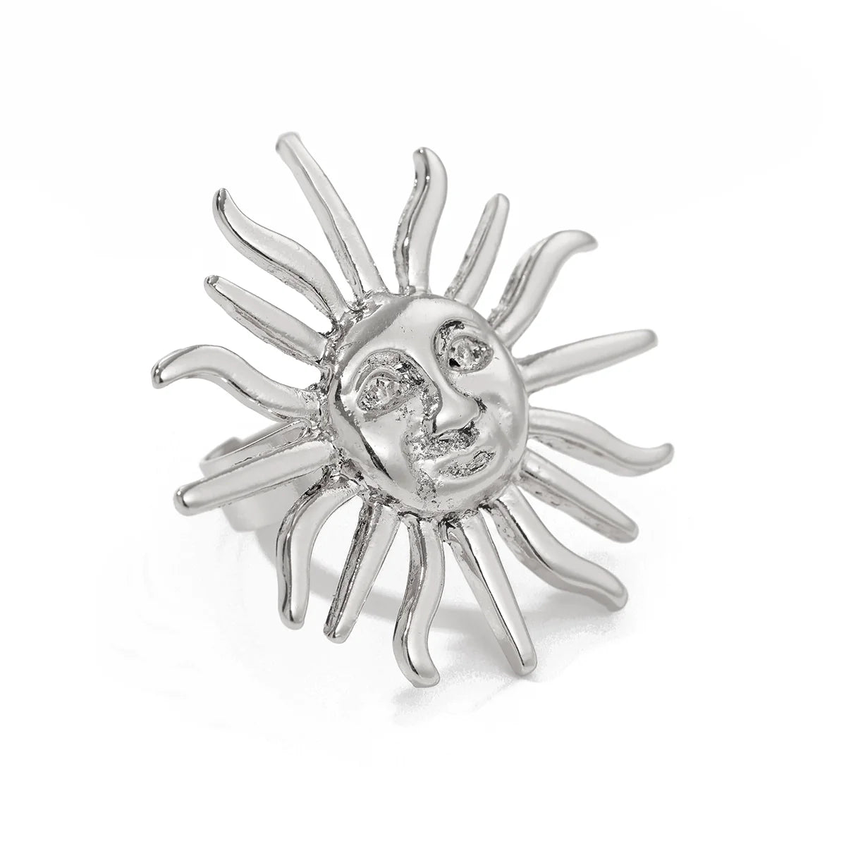 Carlyn Sun Face Open Ring