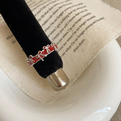 Annamarie Retro Bow Open Ring