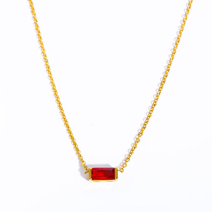 Bree Dainty Birthstone Necklace