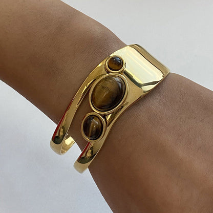 Vivienne Gemstone Cuff Bracelet