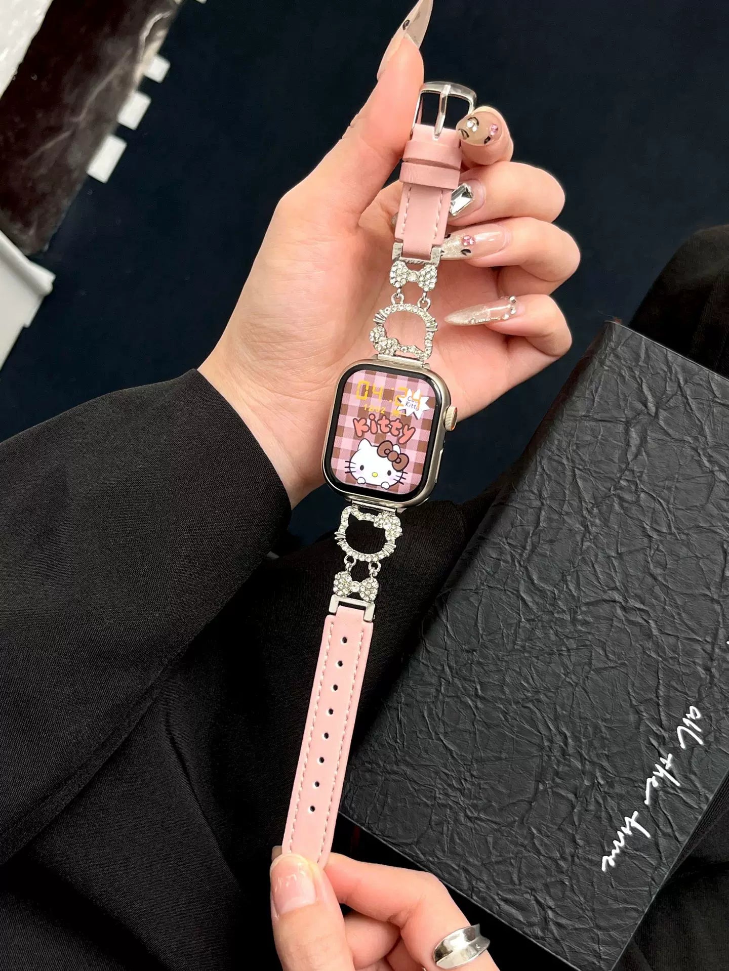 Hello Kitty Embellished Watch Strap
