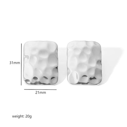 Courtlyn Hammered Irregular Earrings