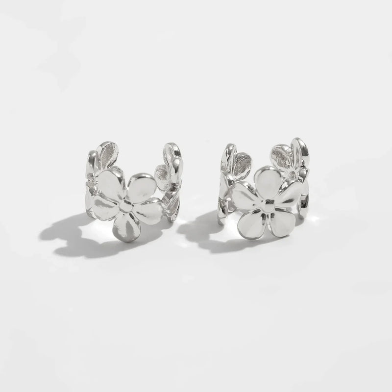 Danielle Metal Flower Ear Clips