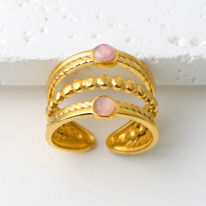 Thais Gold Statement Open Ring