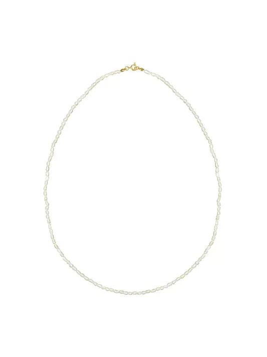 Londyn Lapis Lazuli & Rice Pearl Necklace