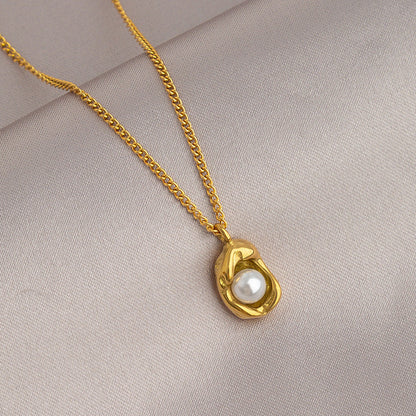 Miraya Pearl Pod Necklace