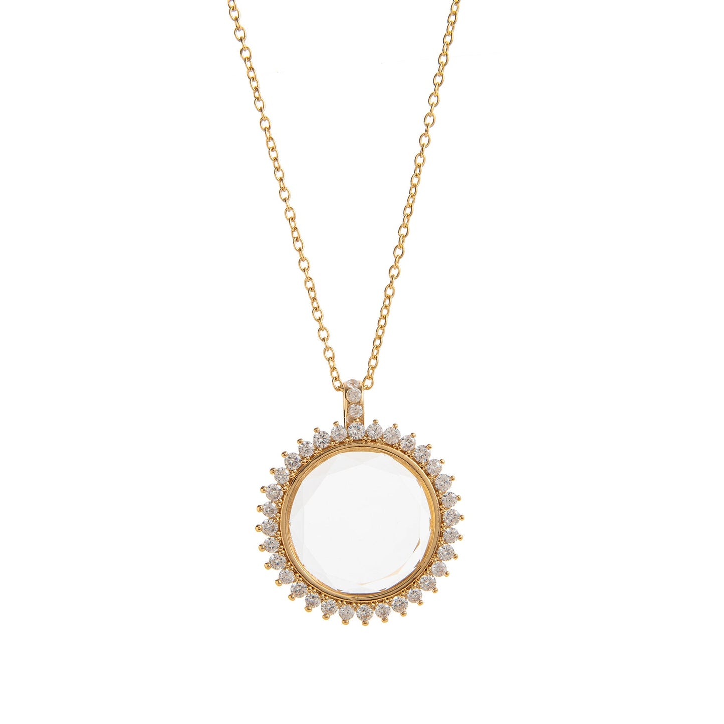 Floating Charm Locket Necklace and Mini Charms
